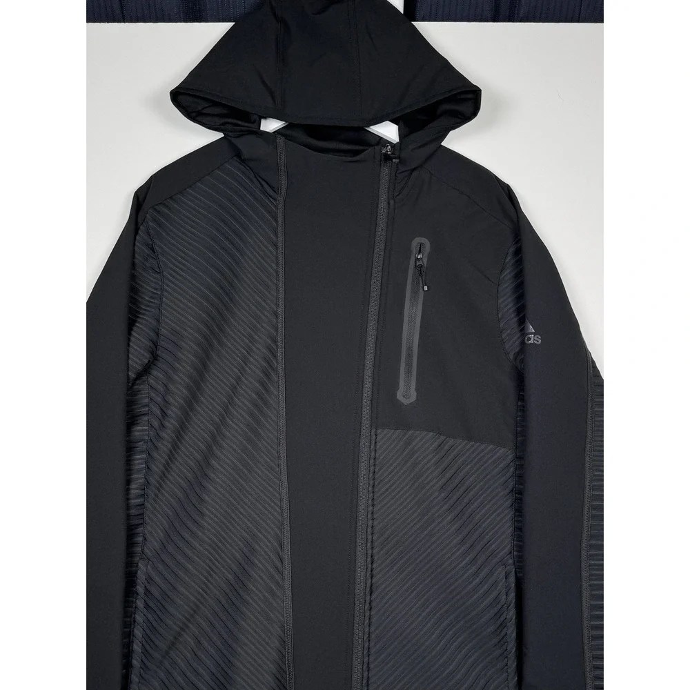 NEW - ADIDAS Cold.Rdy Full Zip Hoodie Black - Men's Medium - GJ0339